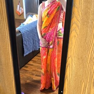Rajasthani saree with gotta patti work
